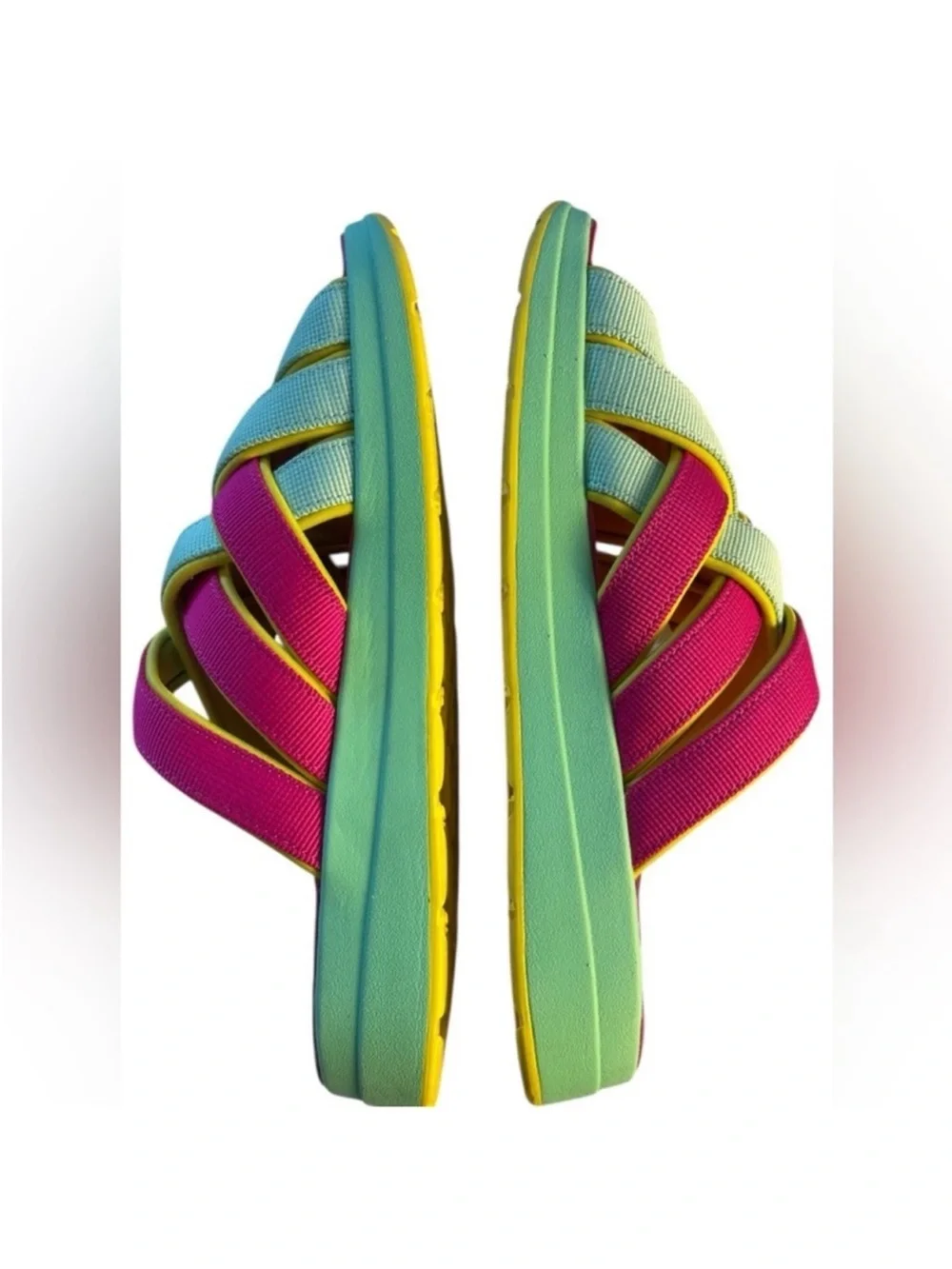 Malibu Sandals Zuma LX Woven Slide Arch Support Cushioned Size 10